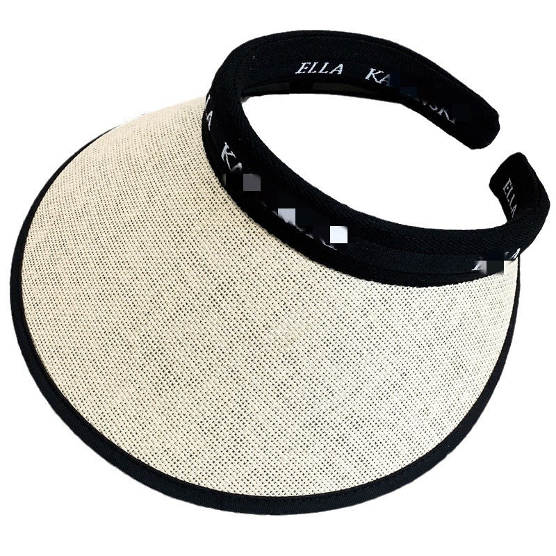 Wholesale Widened Open Top Sunshade Polyester Sunscreen Caps